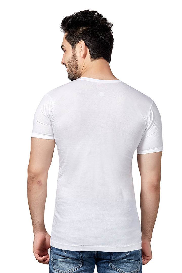 Poomex Premium RNS Men's Combed Cotton Jersey Comfort Fit Half Sleeved Vest