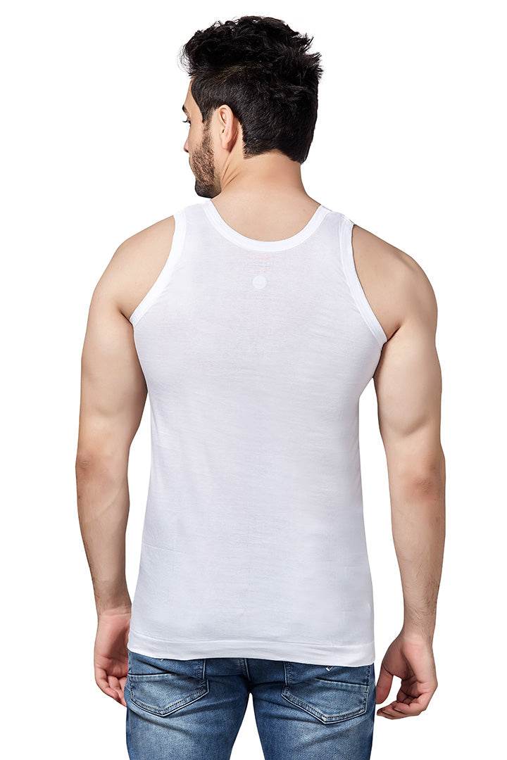 Poomex Premium RN Men's Combed Cotton Jersey Comfort Fit Sleeveless Vest